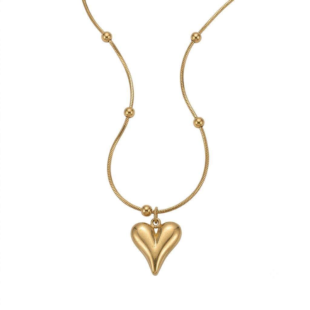 Heart Locket Necklace for Women