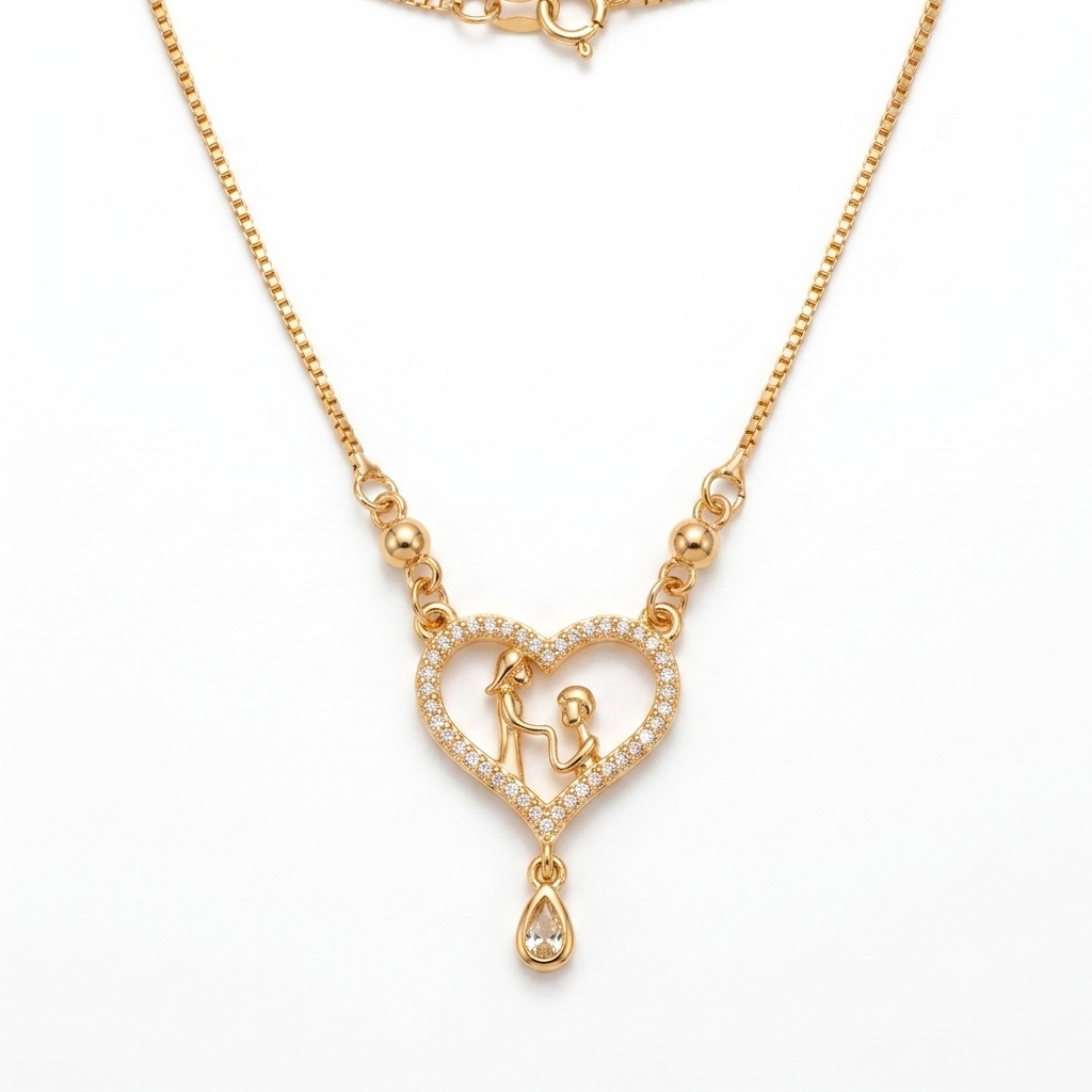Elegant Heart Locket Necklace for Women