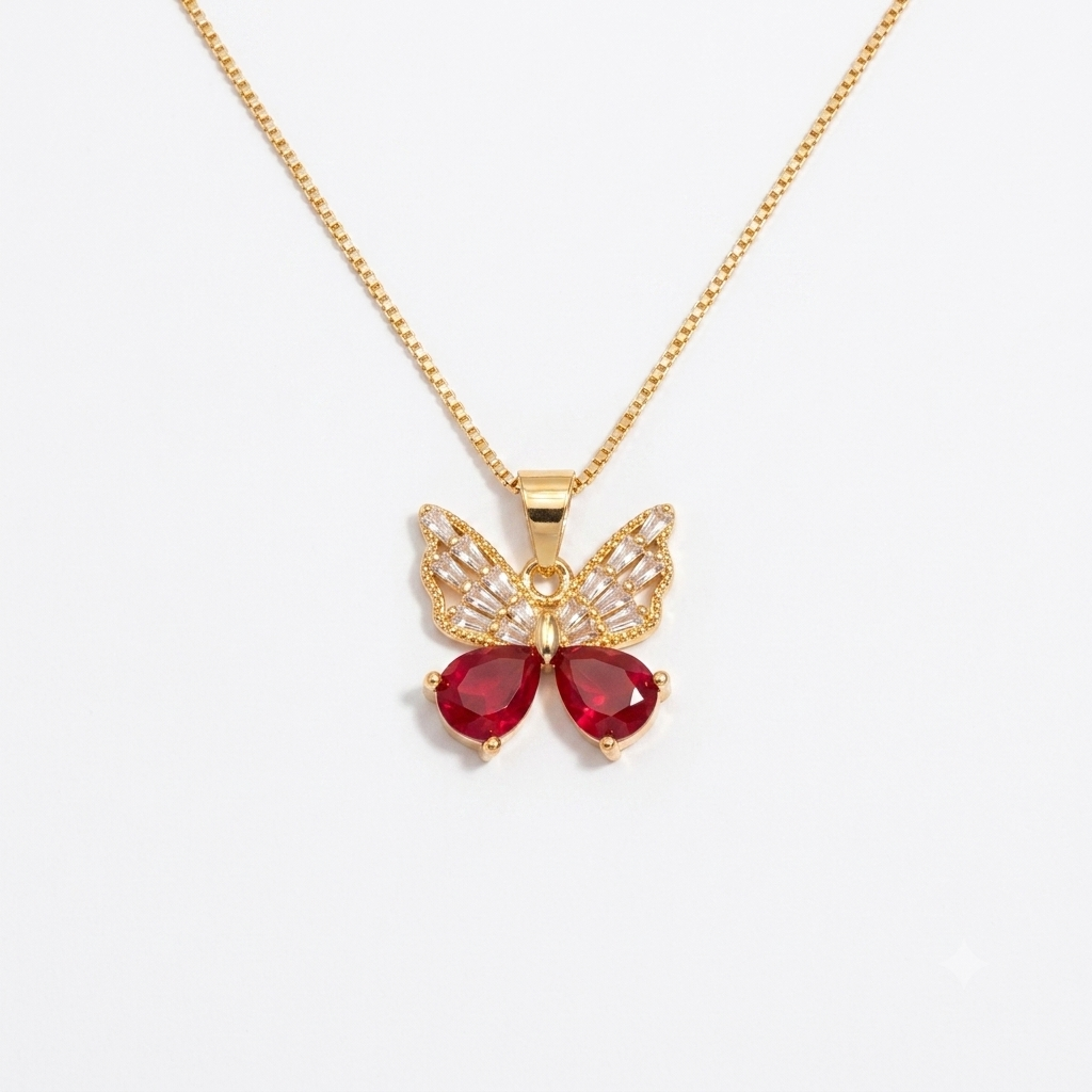 Elegant Butterfly Locket Necklace for Women