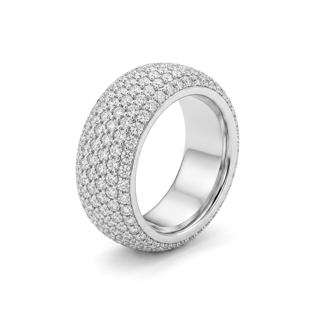 Premium Silver Zircon Ring for Women