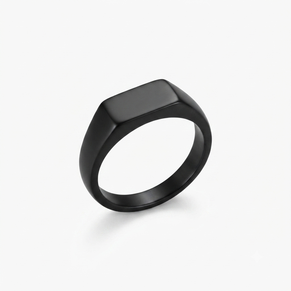 Premium Black Ring for Men & Women | Minimalist Design