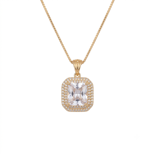 Luxury Stone Locket Necklace for Women