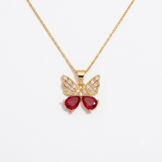 Elegant Butterfly Locket Necklace for Women