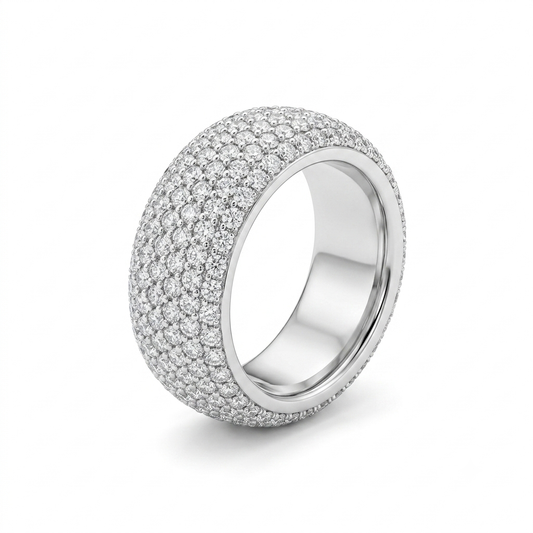 Premium Silver Zircon Ring for Women