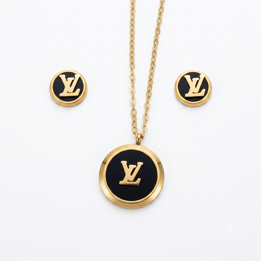 Luxury YXL Locket Set with Earrings for Women