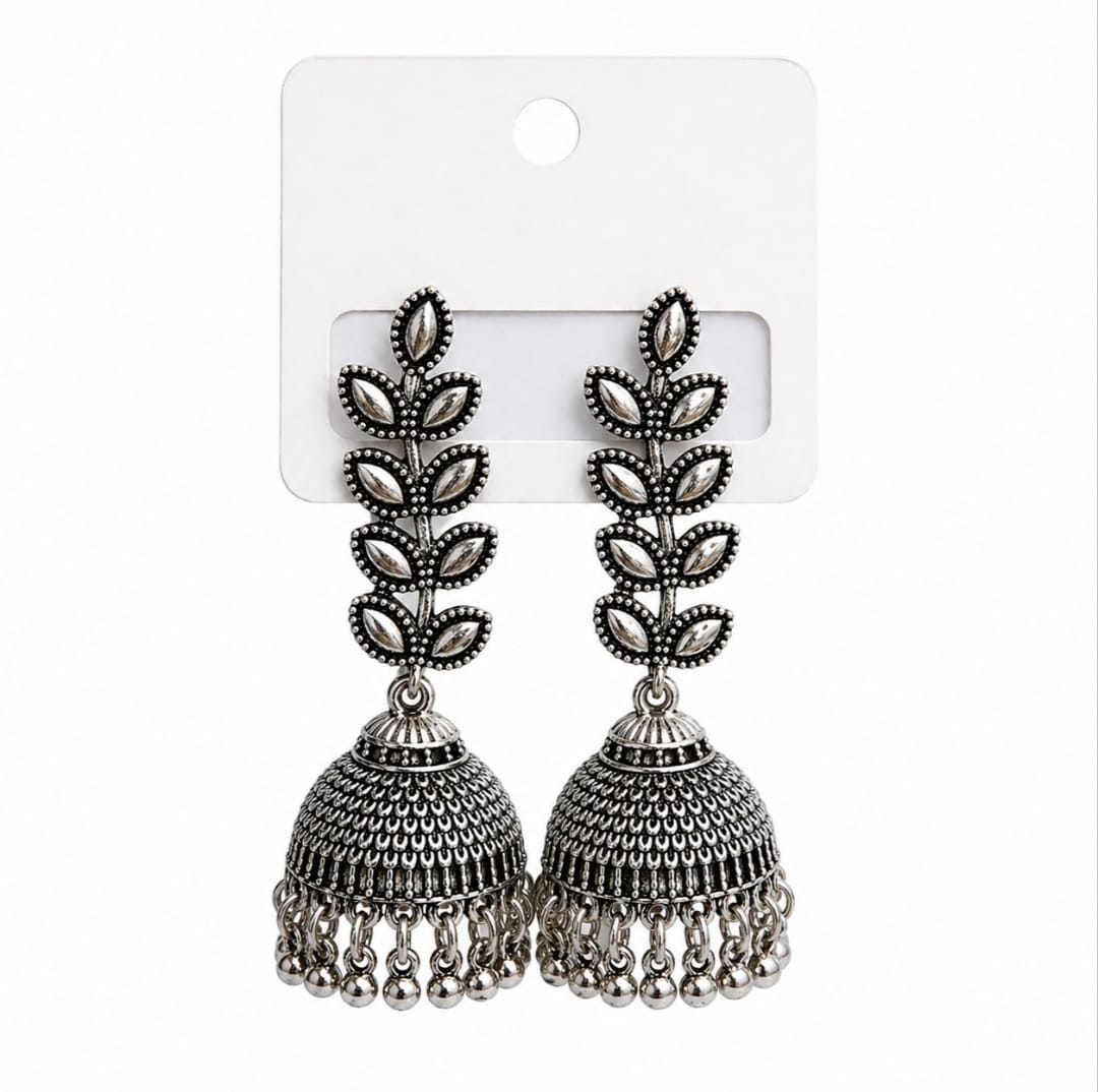 Jhumka Earrings with Beads for Women