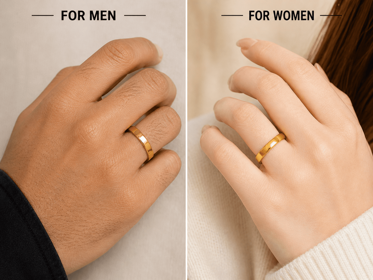 Premium Gold-Tone Rings For Men & Women