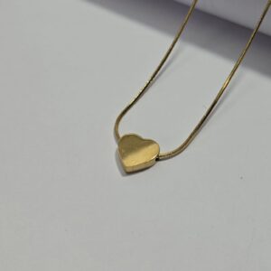 Small Decent Heart Locket Necklace for Women