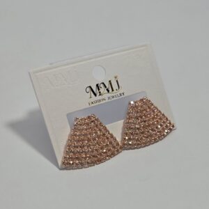 Elegant Triangle-Golden Stud Earrings for Women & Girls – Premium Fashion Tops