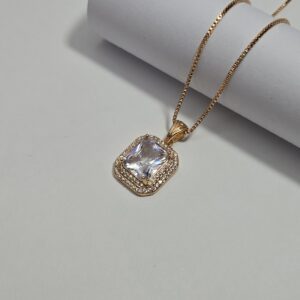 Luxury Stone Locket Necklace for Women
