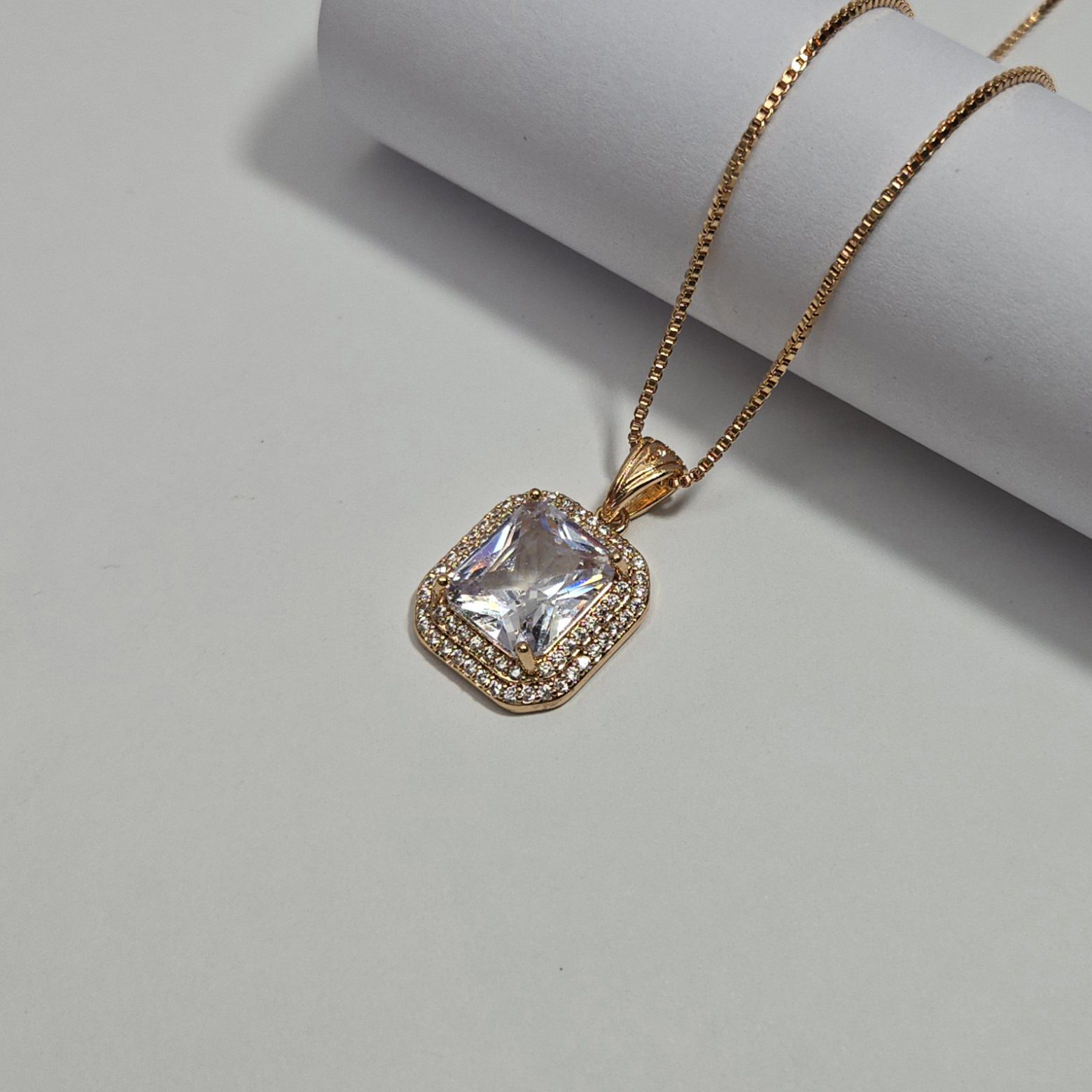 Luxury Stone Locket Necklace for Women