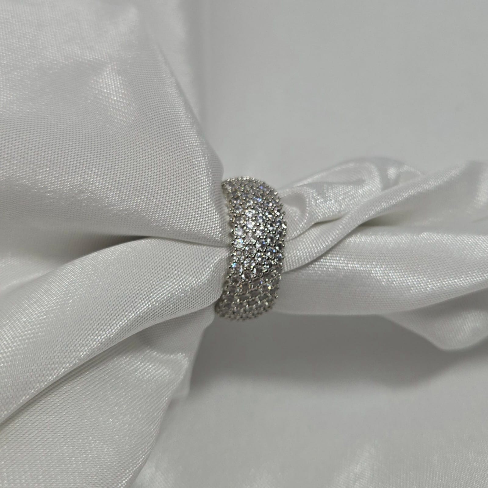 Premium Silver Zircon Ring for Women